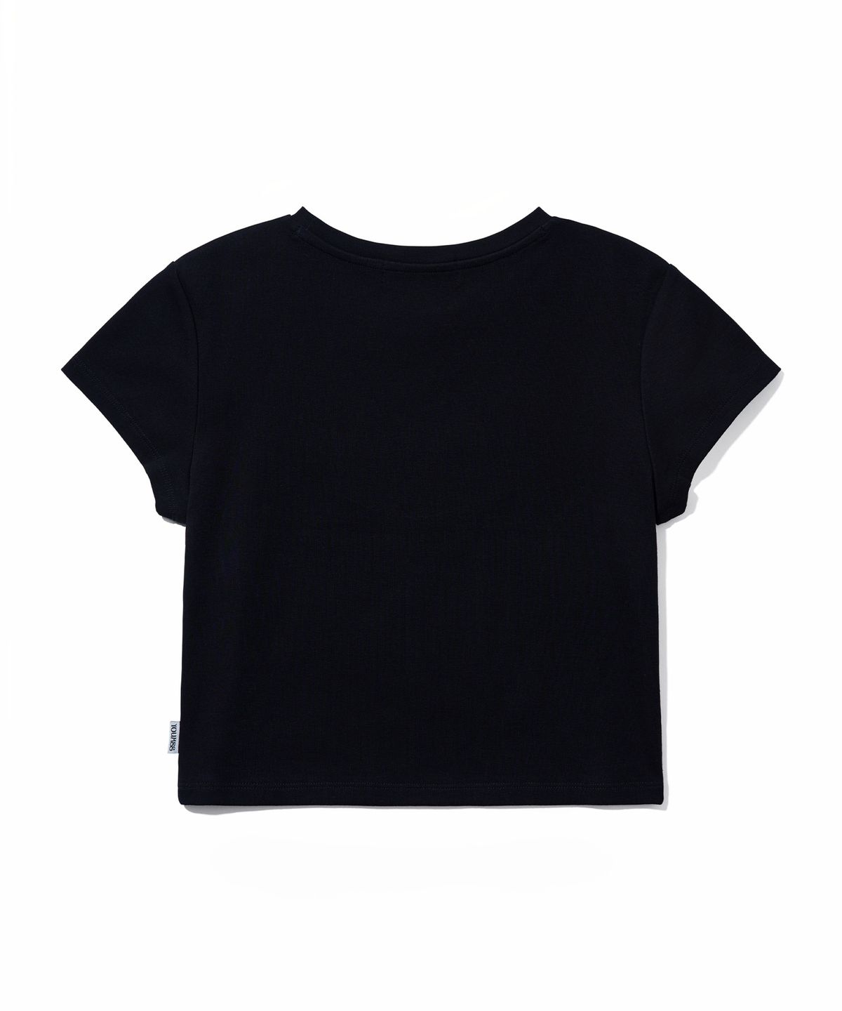 유희(YOUHEE) FORECAST CROP T-SHIRTS_BLACK