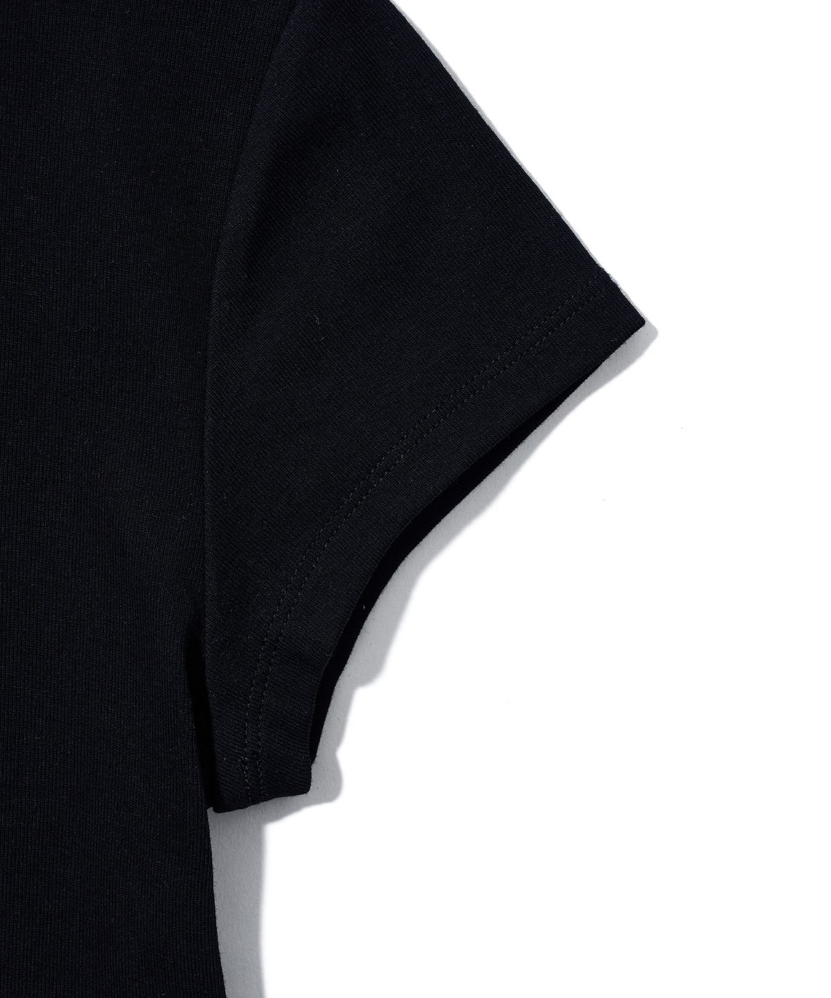 유희(YOUHEE) FORECAST CROP T-SHIRTS_BLACK