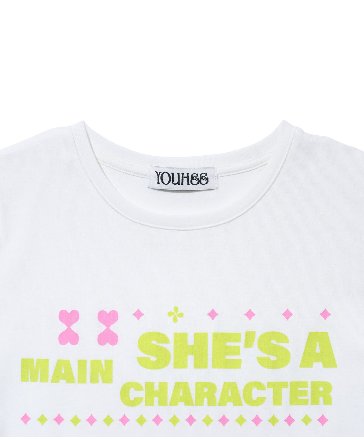 유희(YOUHEE) MOVIE YOUHEE LETTERING T-SHIRTS_WHITE