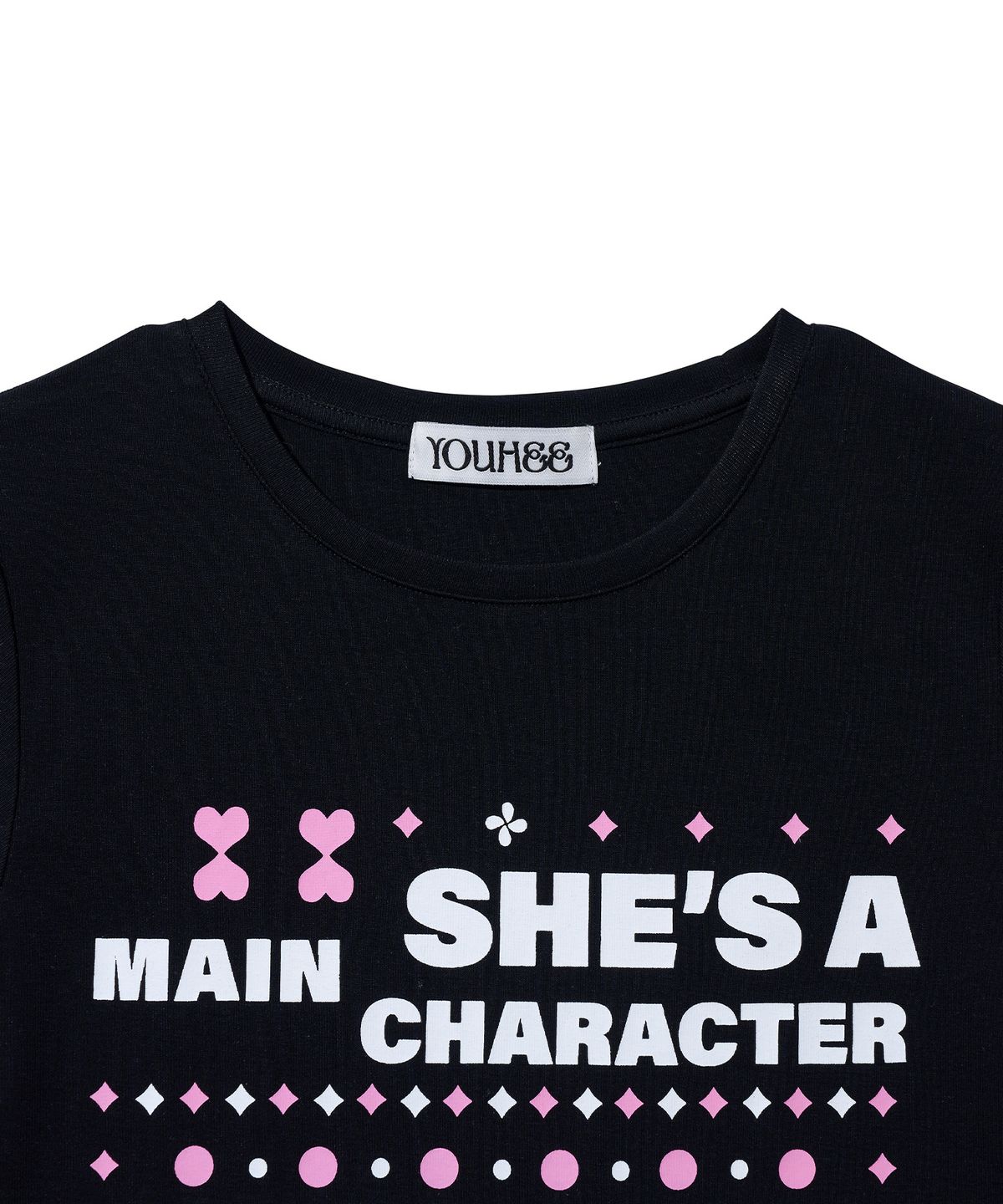 유희(YOUHEE) MOVIE YOUHEE LETTERING T-SHIRTS_BLACK