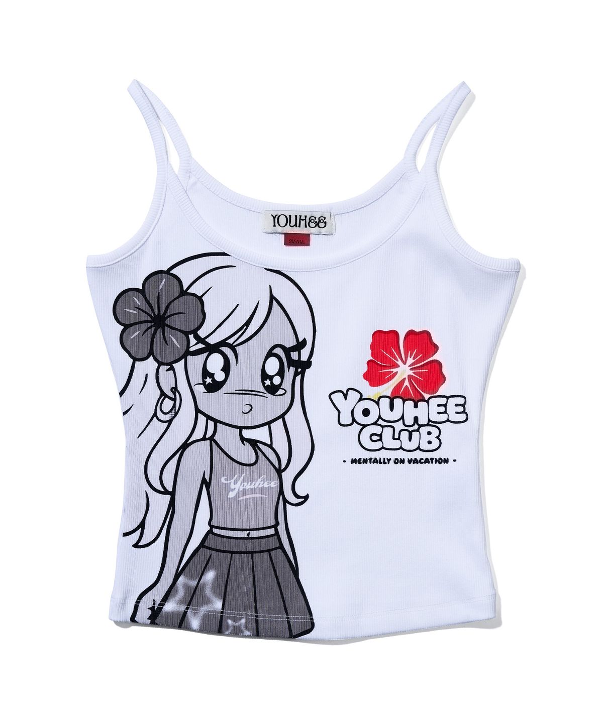 유희(YOUHEE) YOUHEE GIRL GRAPHIC SLEEVELESS_WHITE