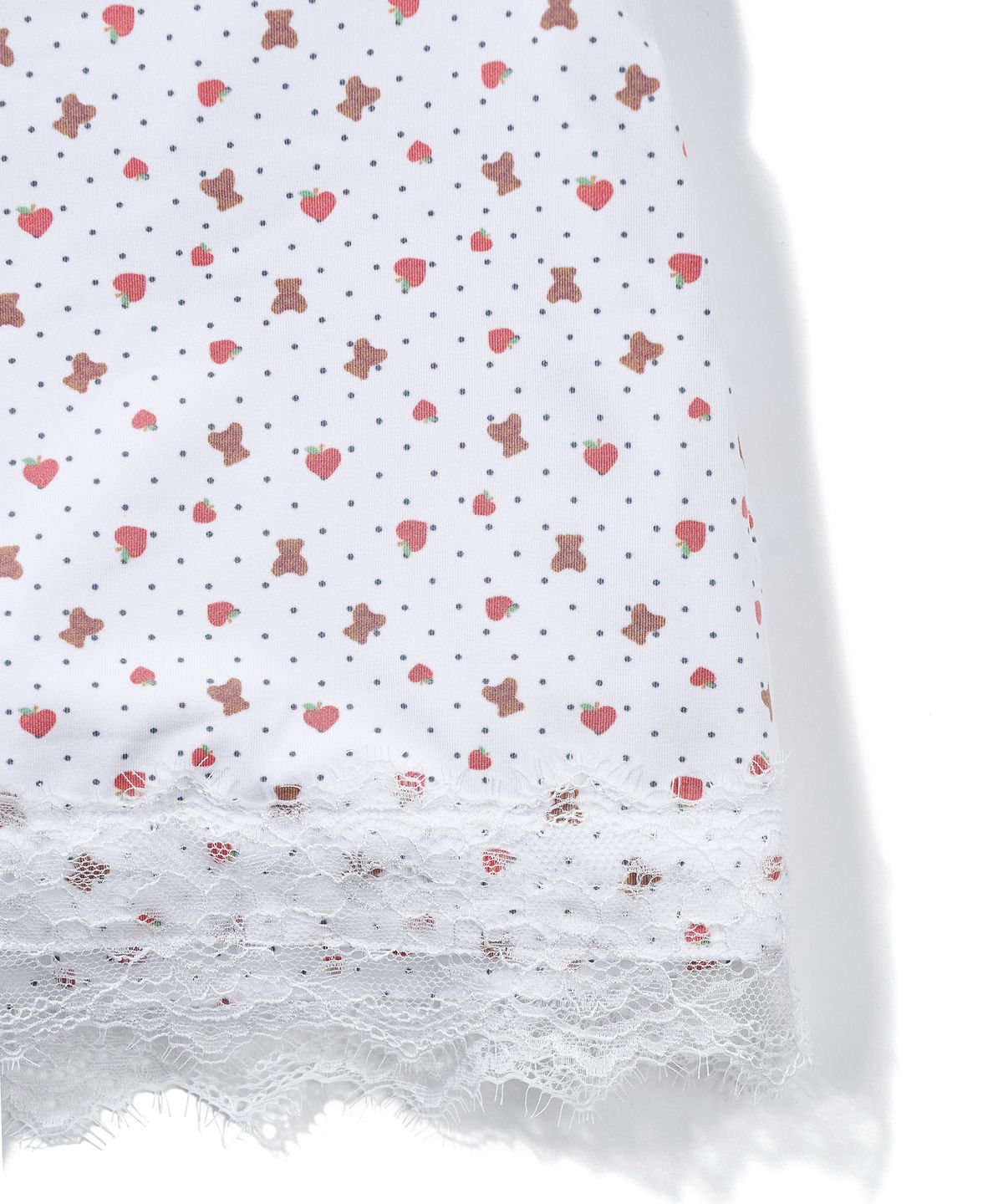 유희(YOUHEE) HEART APPLE LACE SKIRT_WHITE