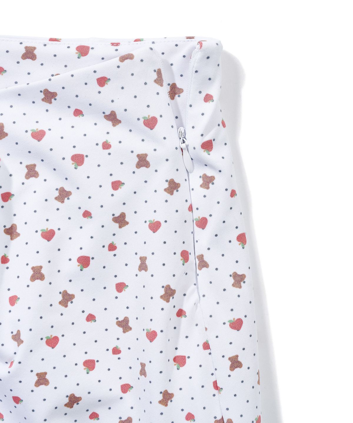 유희(YOUHEE) HEART APPLE LACE SKIRT_WHITE