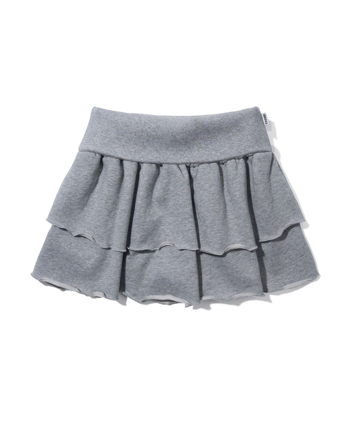 유희(YOUHEE) CANCAN JERSEY SKIRT_MELANGE GREY