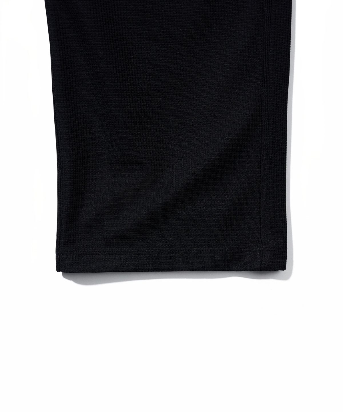 유희(YOUHEE) FRILL BANDING WIDE PANTS_BLACK