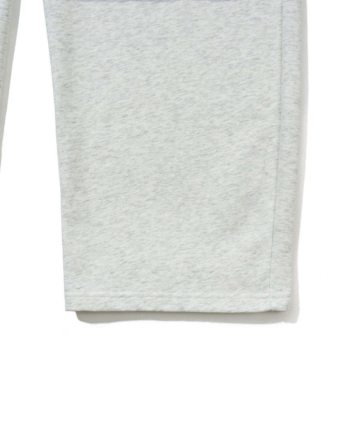 유희(YOUHEE) LACE LAYERED JERSEY PANTS_MELANGE GREY