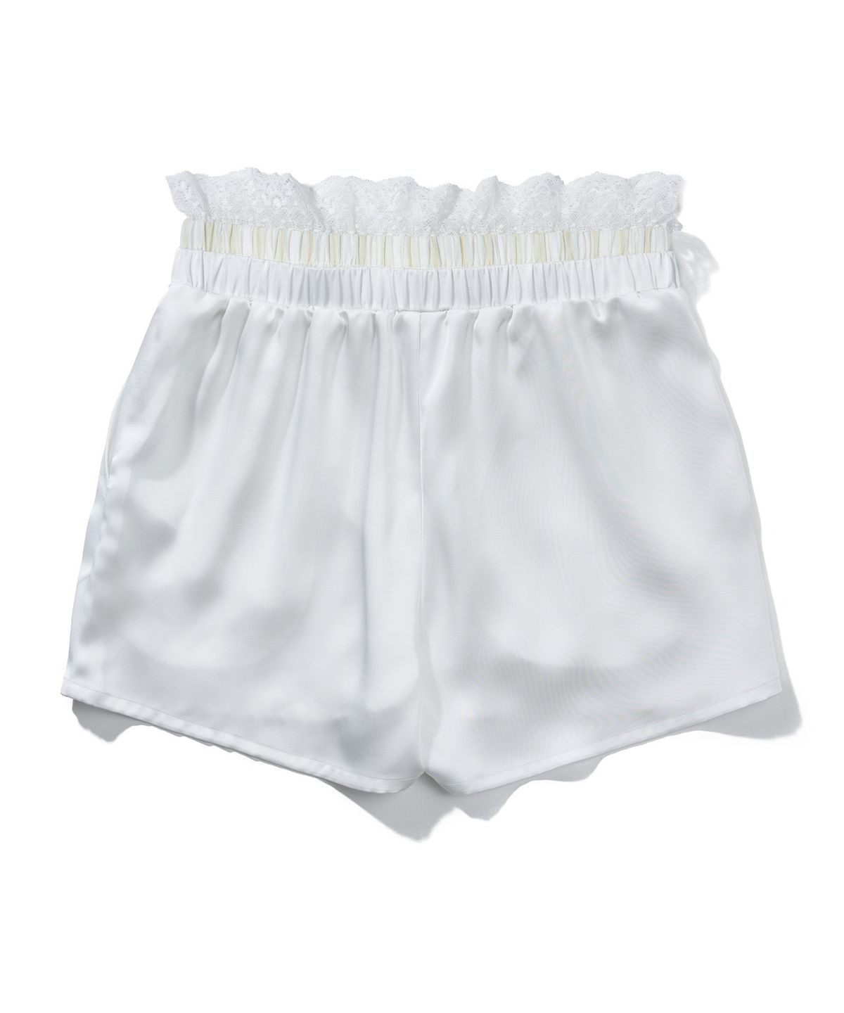 유희(YOUHEE) LACE LAYERED SHORTS_WHITE
