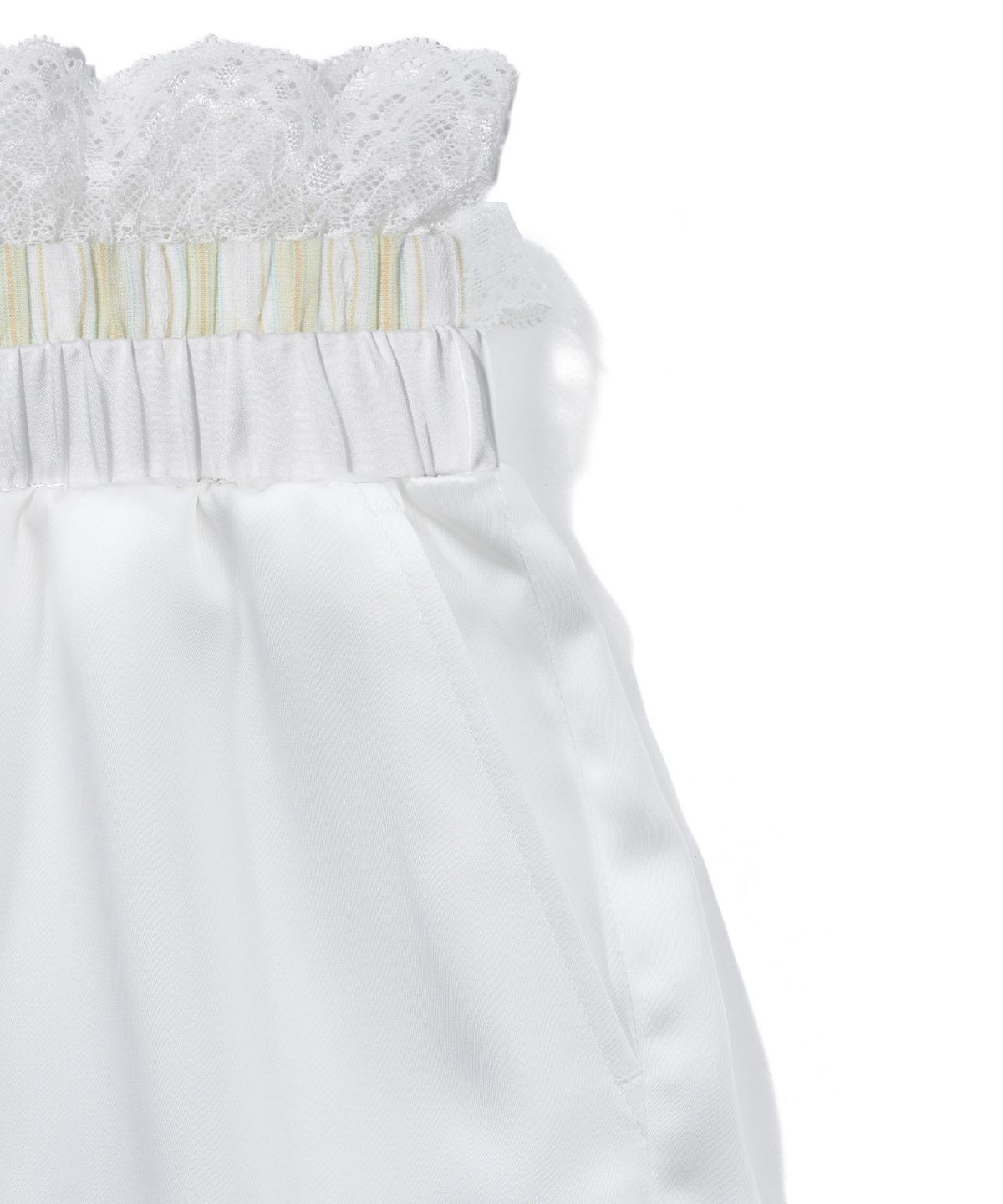 유희(YOUHEE) LACE LAYERED SHORTS_WHITE