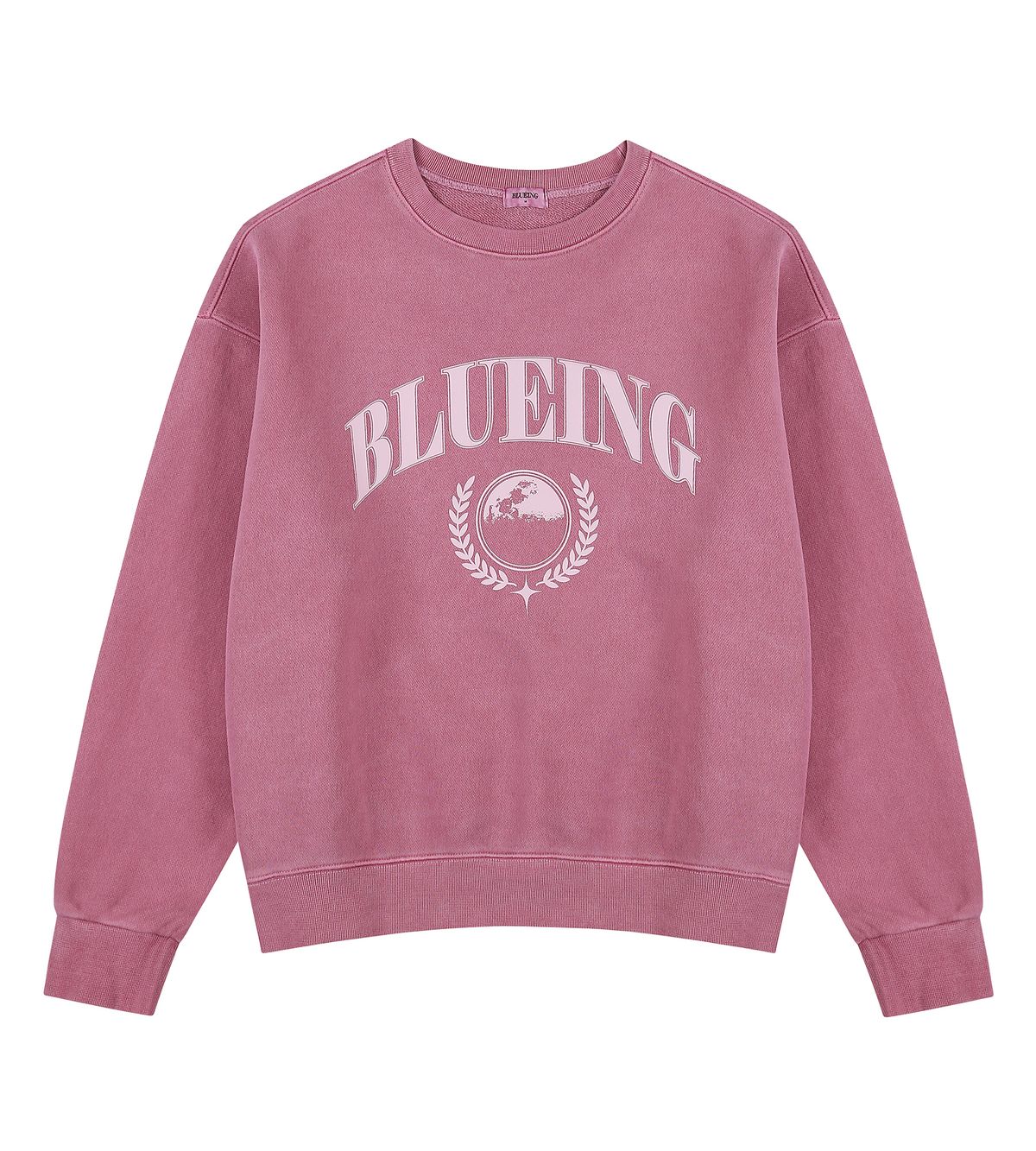 블루잉(BLUEING) LAUREL SCOTCH GRAPHIC PIGMENT SWEATSHIRT