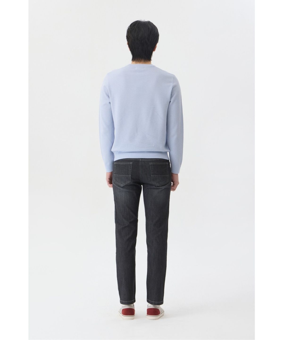 브렌우드(BRENTWOOD) [에센셜스] 워셔블 라운드넥 스웨터 BRWAS26151BUL