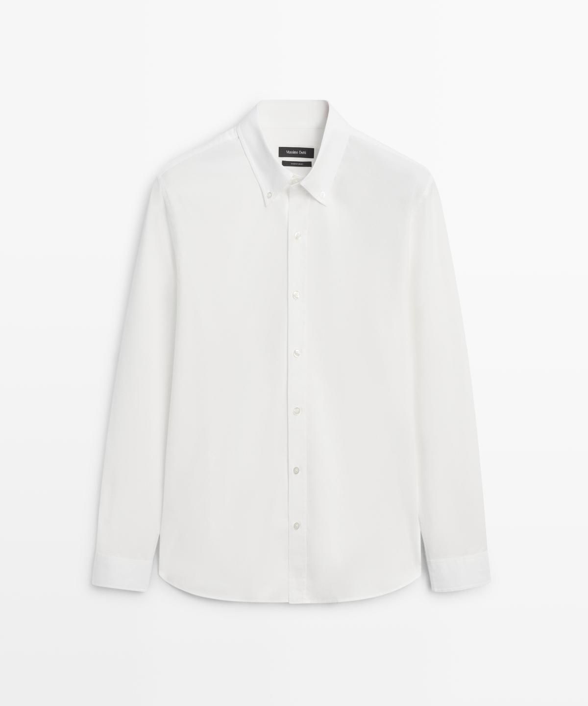 마시모두띠(MASSIMO DUTTI) 레귤러 핏 100% 코튼 셔츠