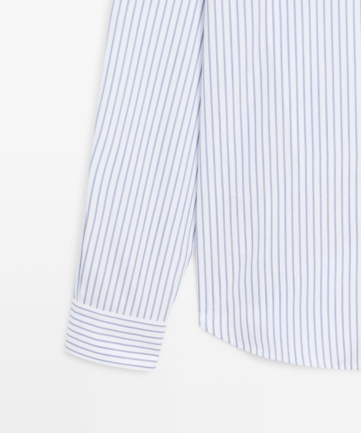 마시모두띠(MASSIMO DUTTI) 레귤러핏 스트라이프 셔츠