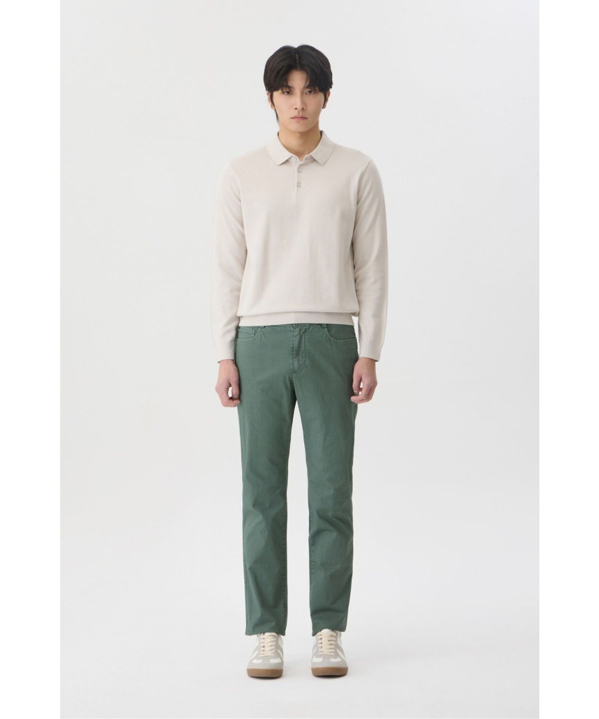 브렌우드(BRENTWOOD) [에센셜스] 워셔블 폴로넥 스웨터 BRWAX26211IVX