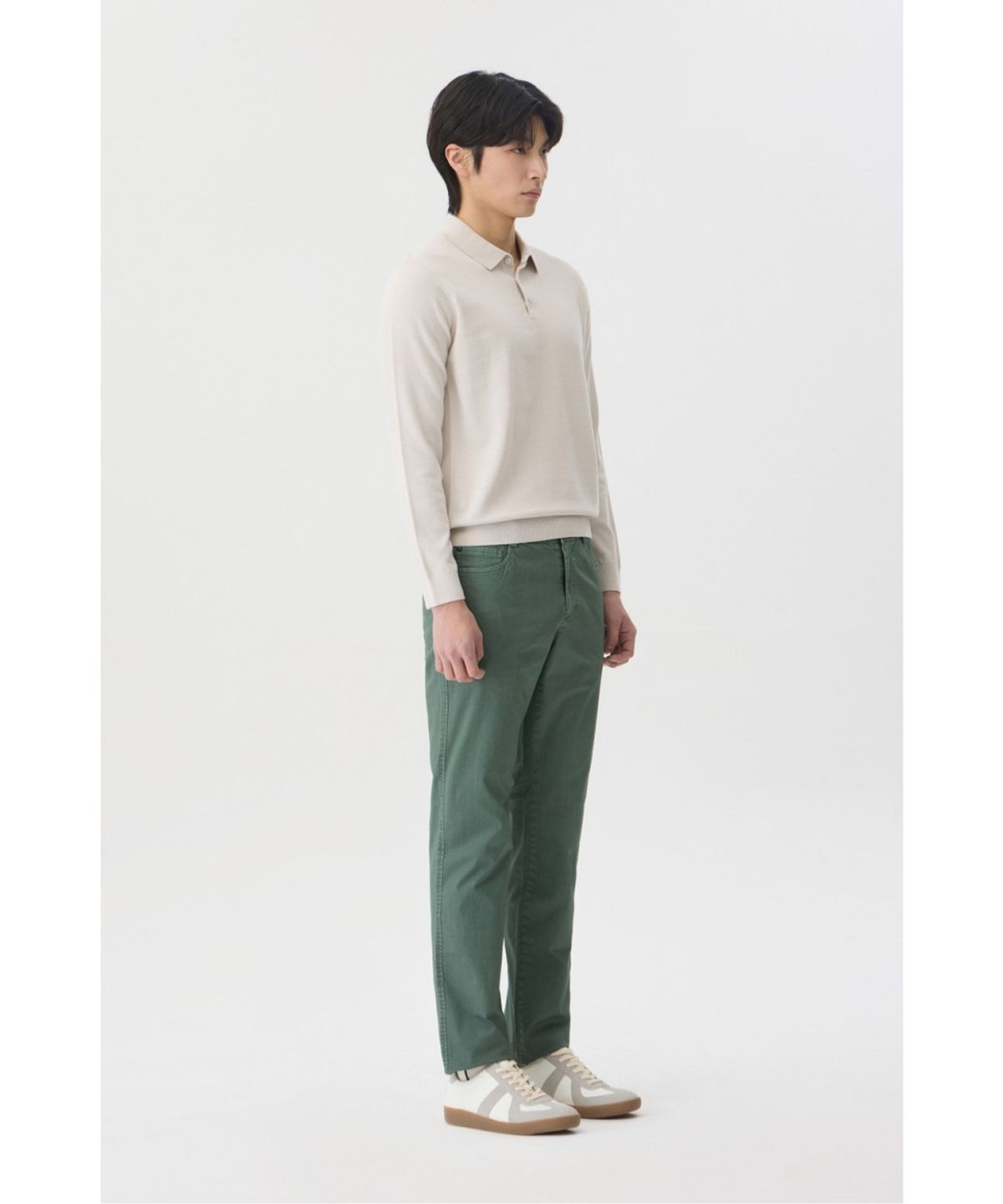 브렌우드(BRENTWOOD) [에센셜스] 워셔블 폴로넥 스웨터 BRWAX26211IVX