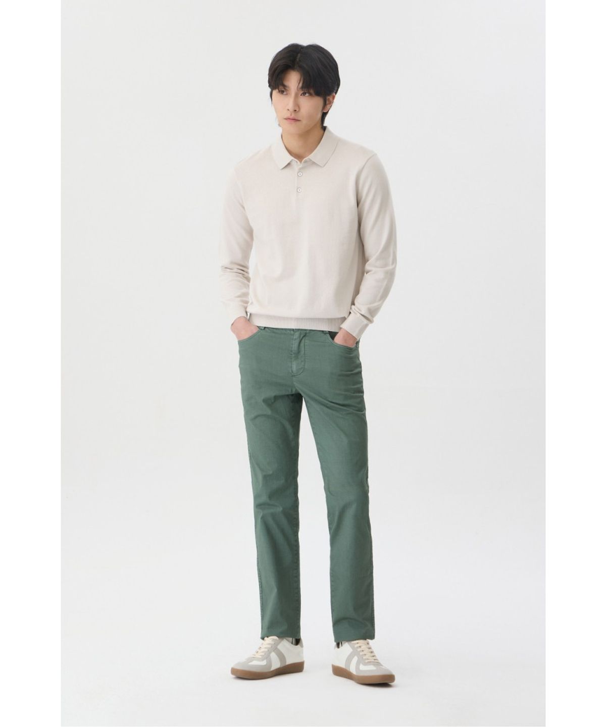 브렌우드(BRENTWOOD) [에센셜스] 워셔블 폴로넥 스웨터 BRWAX26211IVX