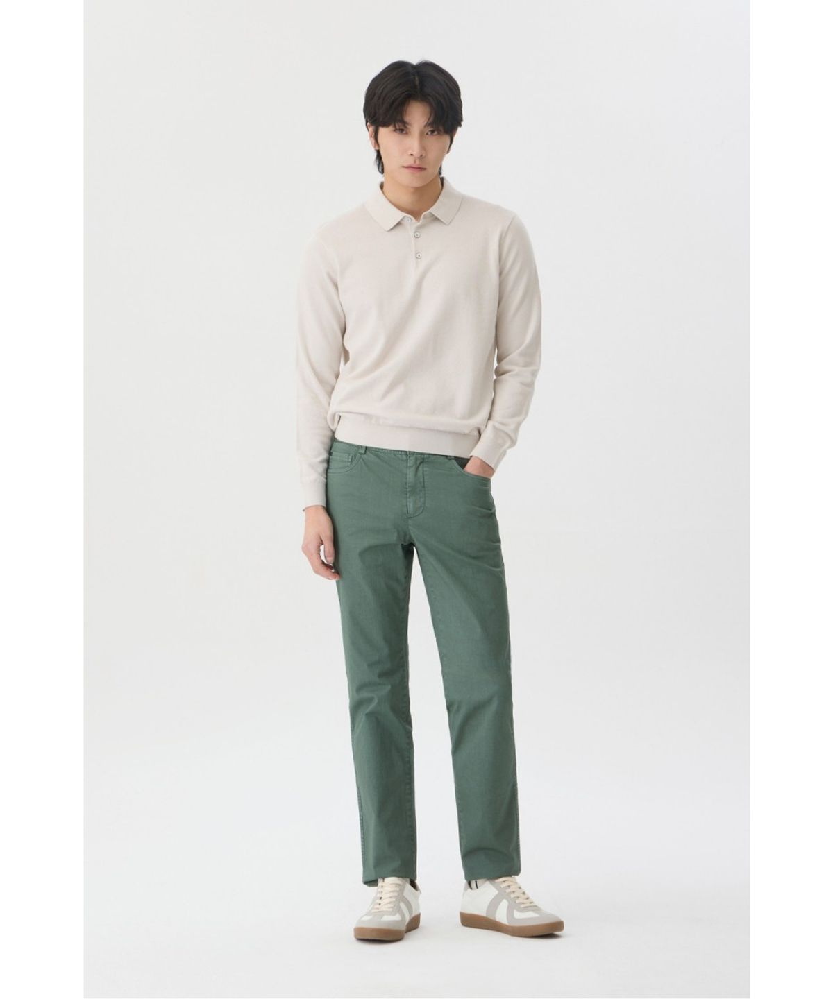 브렌우드(BRENTWOOD) [에센셜스] 워셔블 폴로넥 스웨터 BRWAX26211IVX