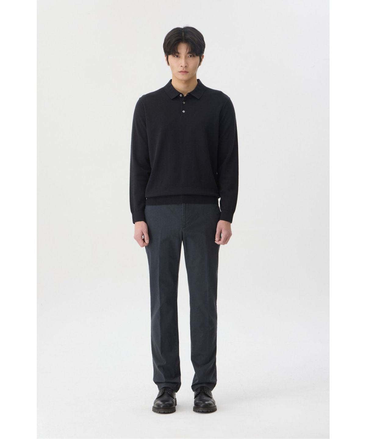 브렌우드(BRENTWOOD) [에센셜스] 워셔블 폴로넥 스웨터 BRWAX26211GYD
