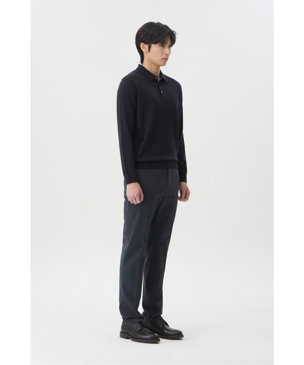 브렌우드(BRENTWOOD) [에센셜스] 워셔블 폴로넥 스웨터 BRWAX26211GYD