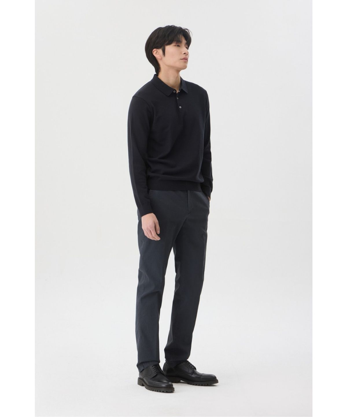브렌우드(BRENTWOOD) [에센셜스] 워셔블 폴로넥 스웨터 BRWAX26211GYD