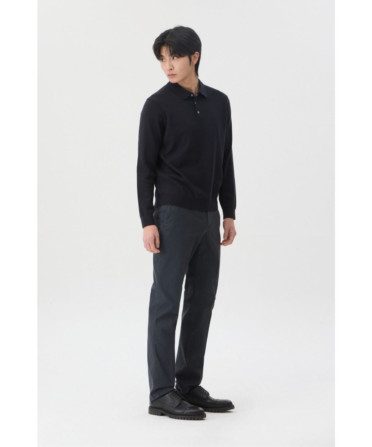 브렌우드(BRENTWOOD) [에센셜스] 워셔블 폴로넥 스웨터 BRWAX26211GYD