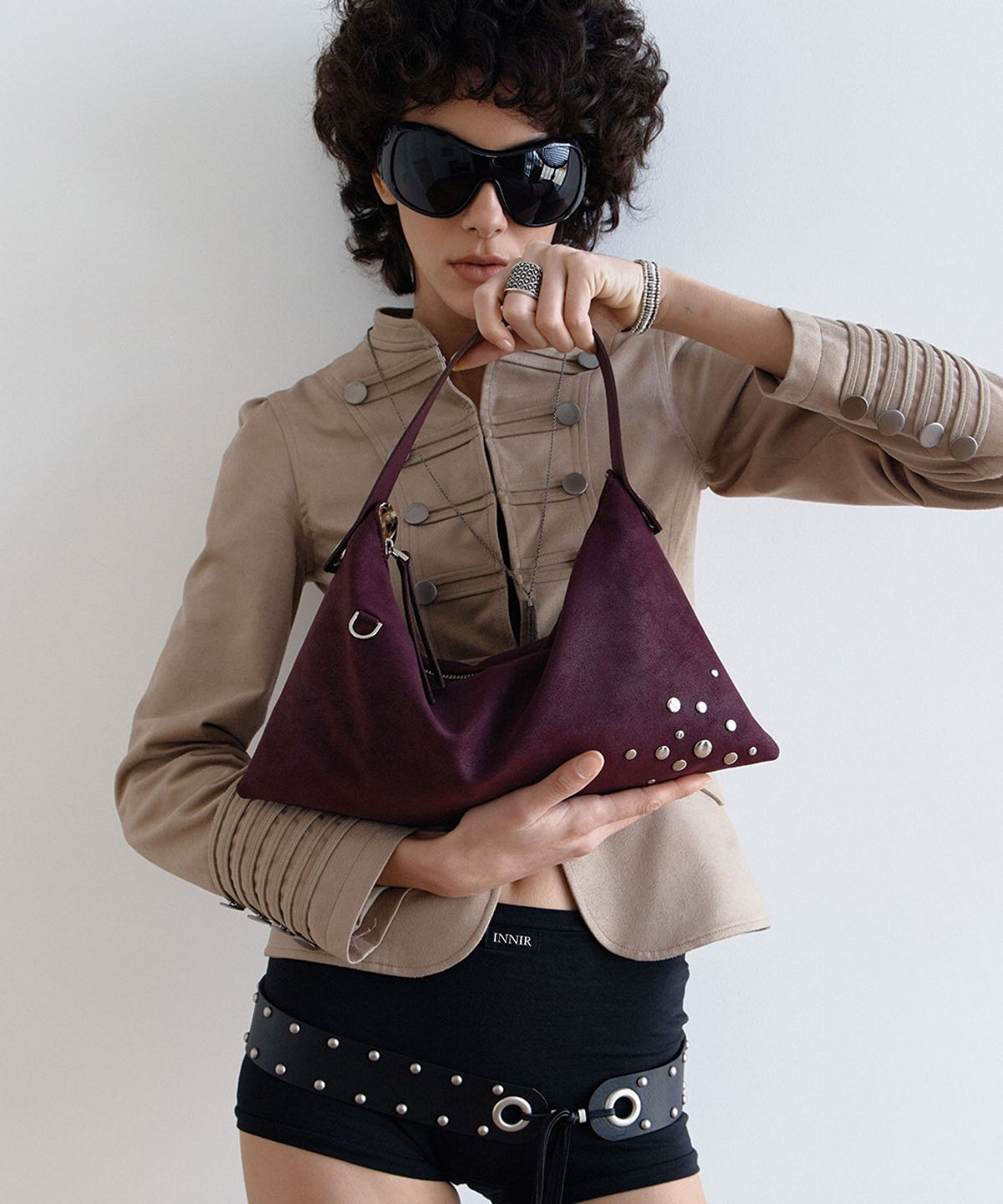 샌드뮤지엄(SAND MUSEUM) RORA HOBO BAG MINI [Purple]