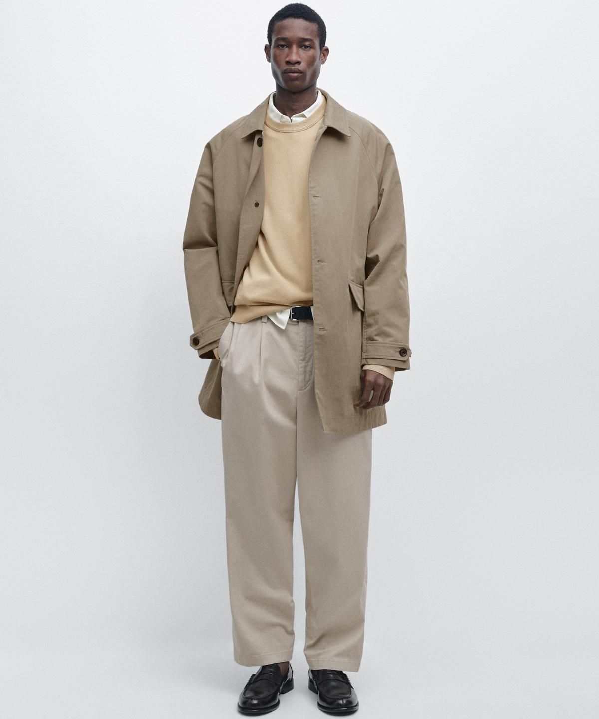 마시모두띠(MASSIMO DUTTI) 코튼 라이트 트렌치코트