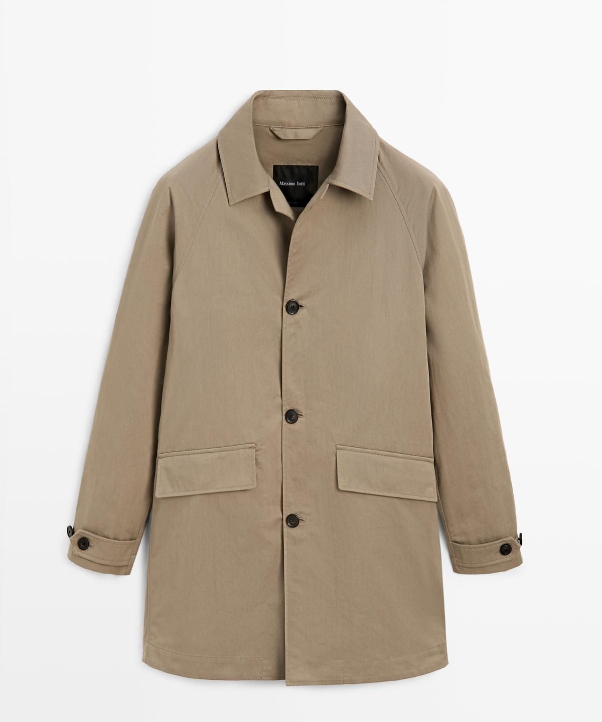 마시모두띠(MASSIMO DUTTI) 코튼 라이트 트렌치코트