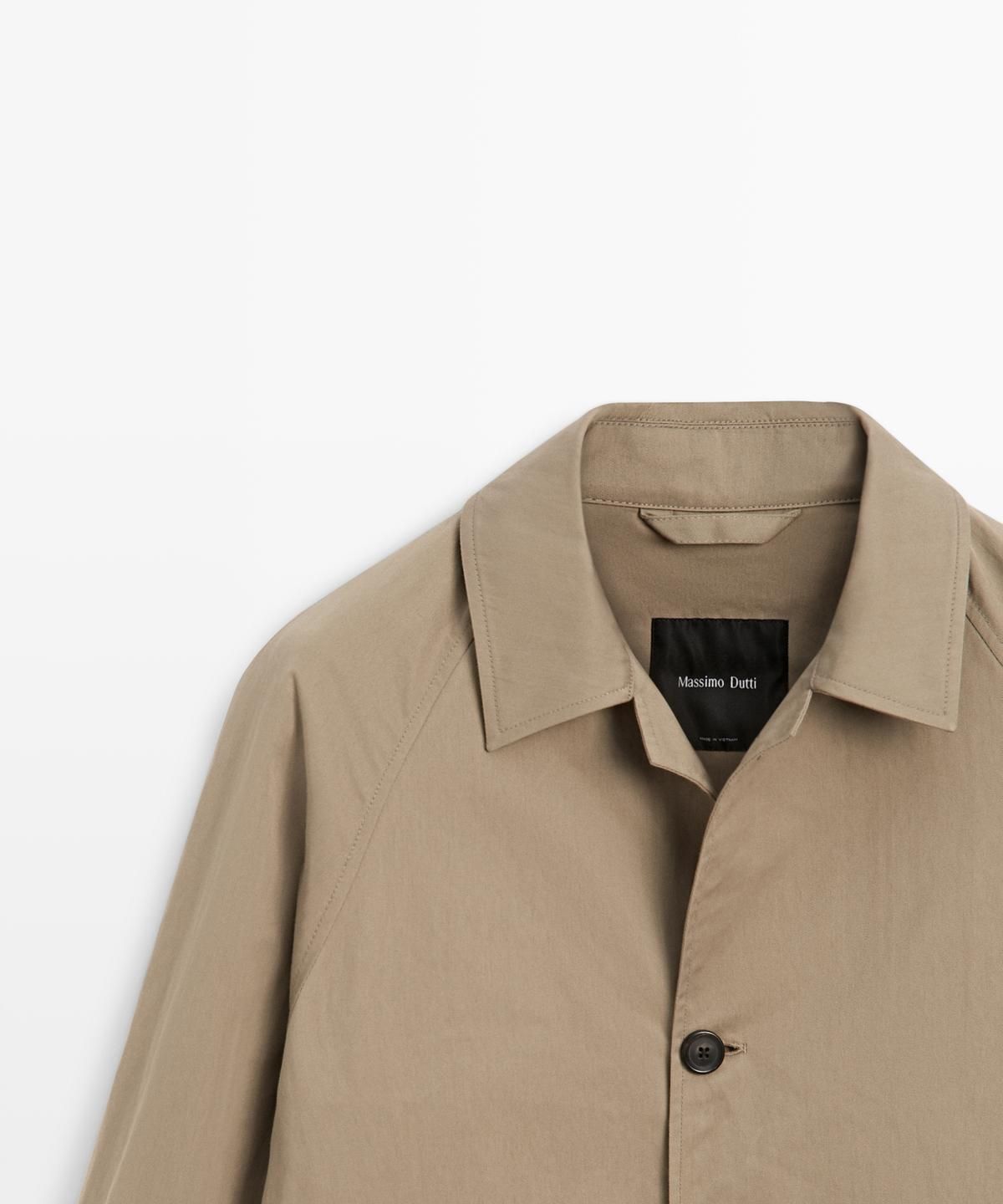 마시모두띠(MASSIMO DUTTI) 코튼 라이트 트렌치코트