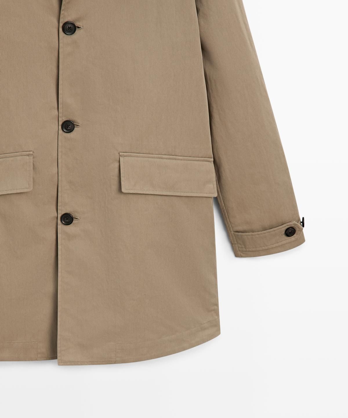마시모두띠(MASSIMO DUTTI) 코튼 라이트 트렌치코트