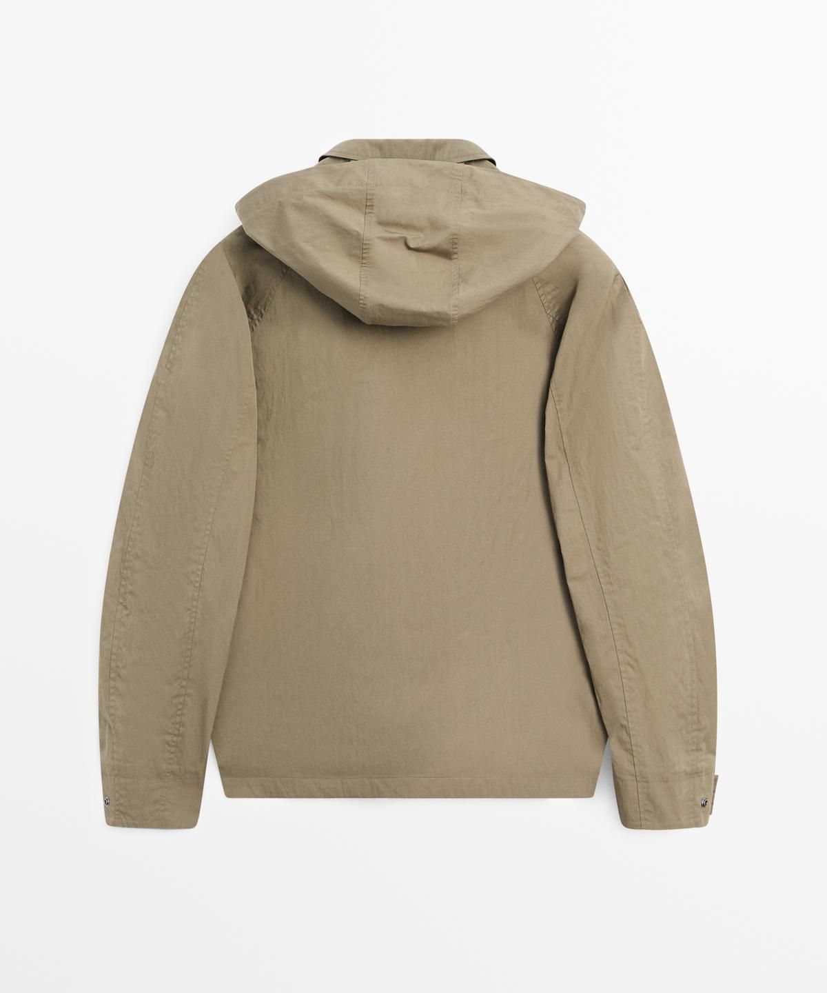 마시모두띠(MASSIMO DUTTI) 코튼 블렌드 포켓 파카
