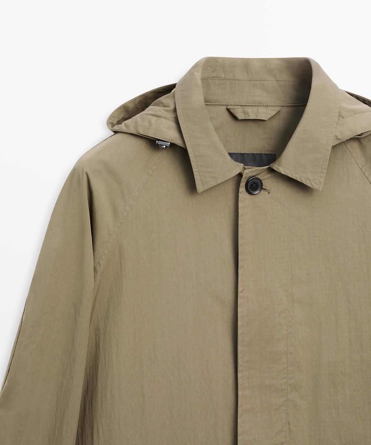 마시모두띠(MASSIMO DUTTI) 코튼 블렌드 포켓 파카