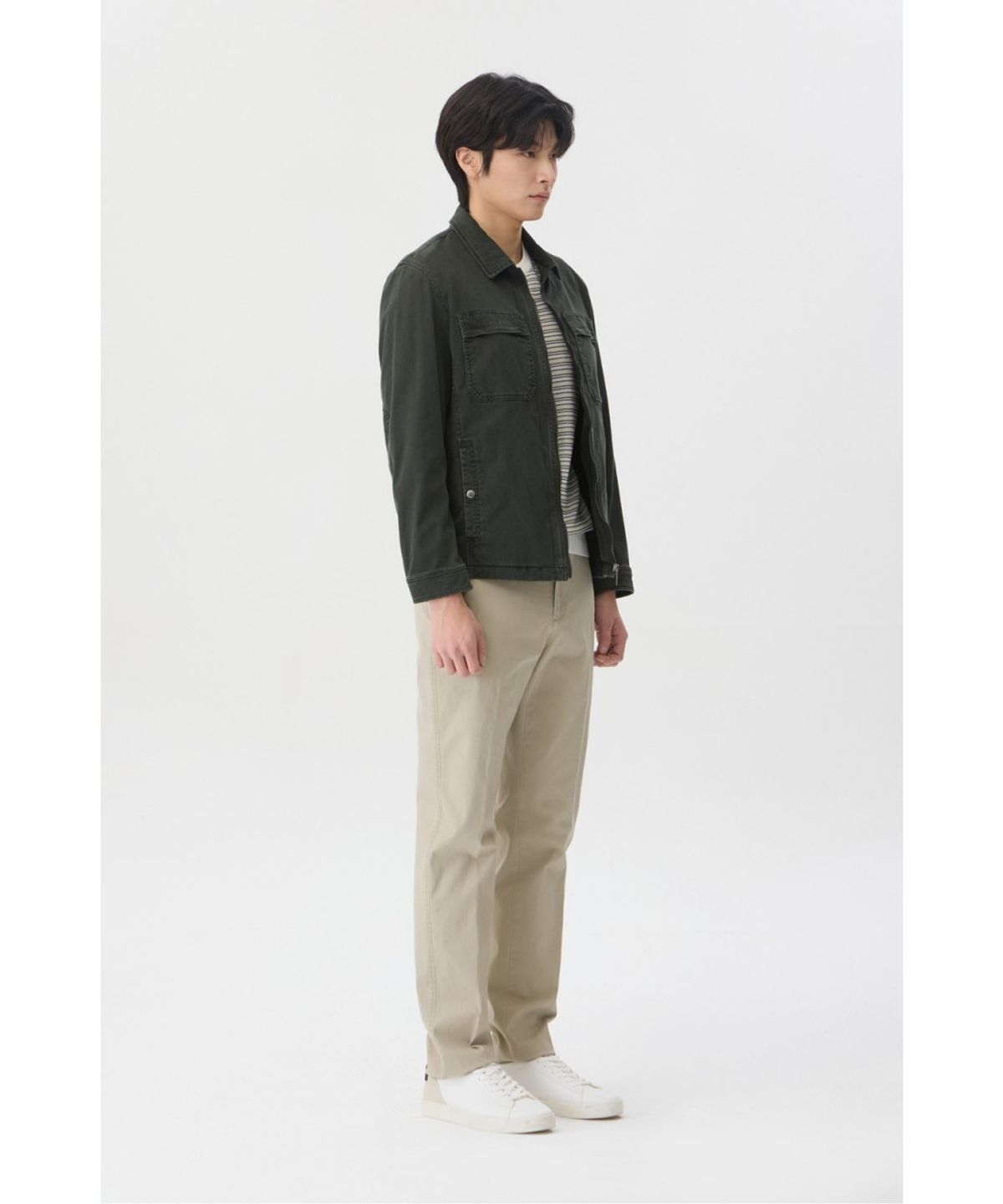 브렌우드(BRENTWOOD) [페리자켓] 피그먼트 워싱 트러커 BRUAX26361KHX