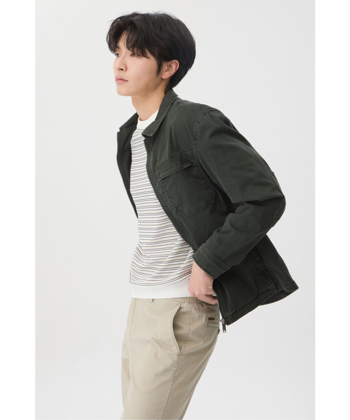 브렌우드(BRENTWOOD) [페리자켓] 피그먼트 워싱 트러커 BRUAX26361KHX