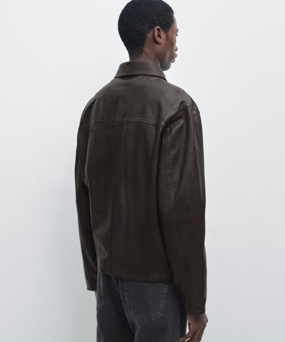 마시모두띠(MASSIMO DUTTI) 나파 인조가죽 재킷