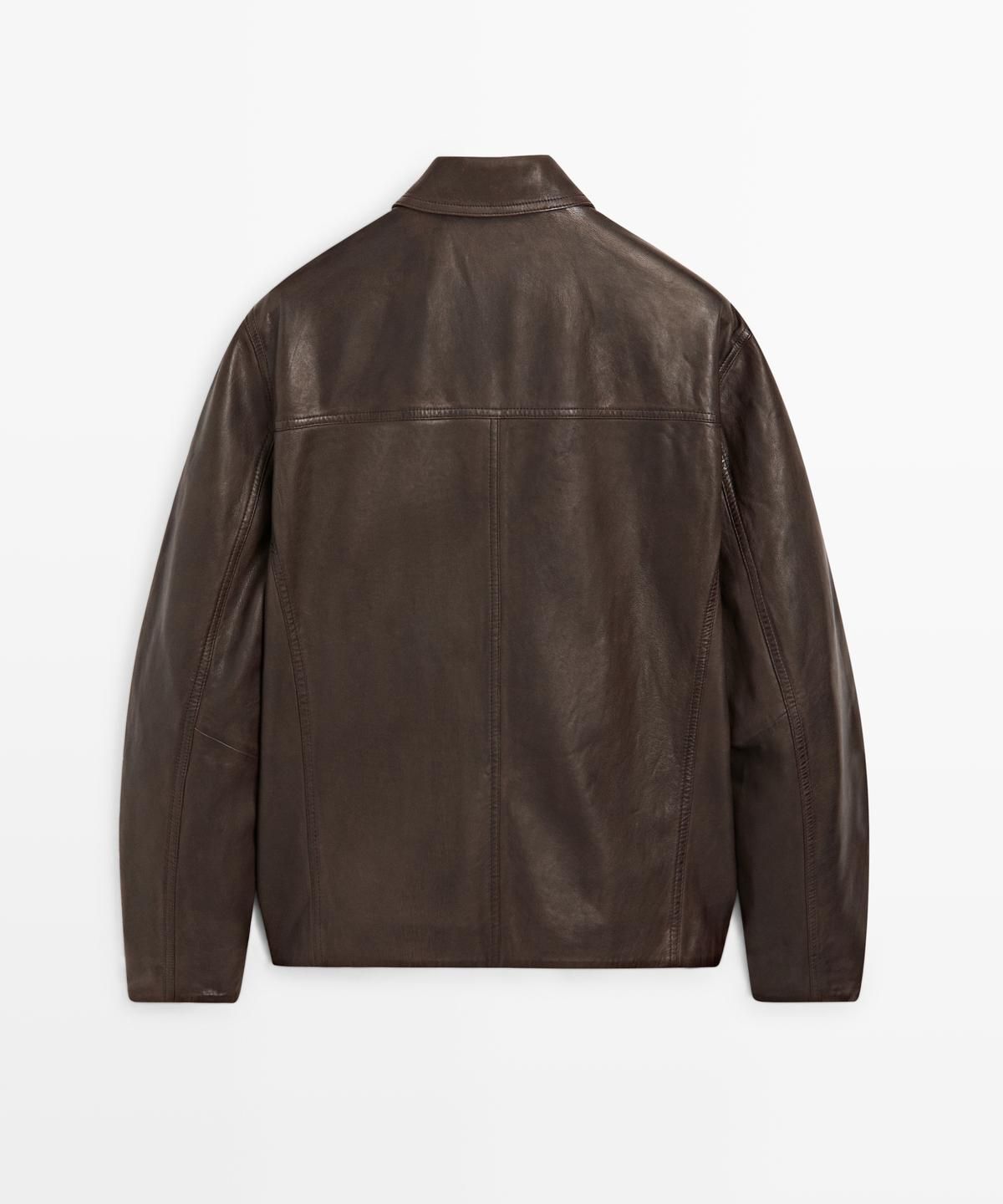 마시모두띠(MASSIMO DUTTI) 나파 인조가죽 재킷