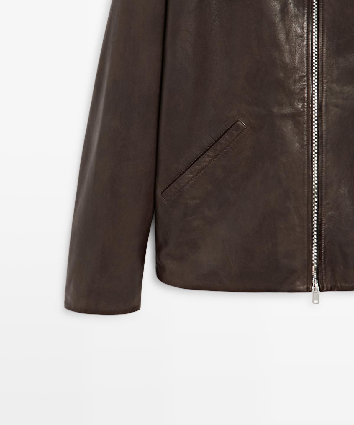 마시모두띠(MASSIMO DUTTI) 나파 인조가죽 재킷