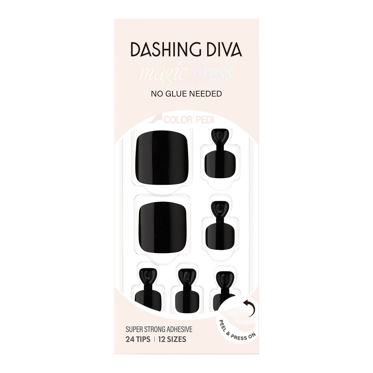 데싱디바(DASINGDIVA) 매직프레스 페디큐어 카본 블랙