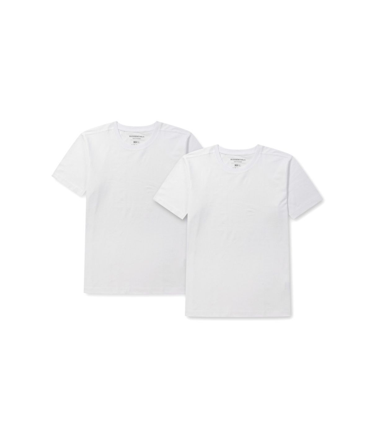 브렌우드(BRENTWOOD) [2PACK] 솔리드 라운드넥 티셔츠 화이트 BITAX26100WHX