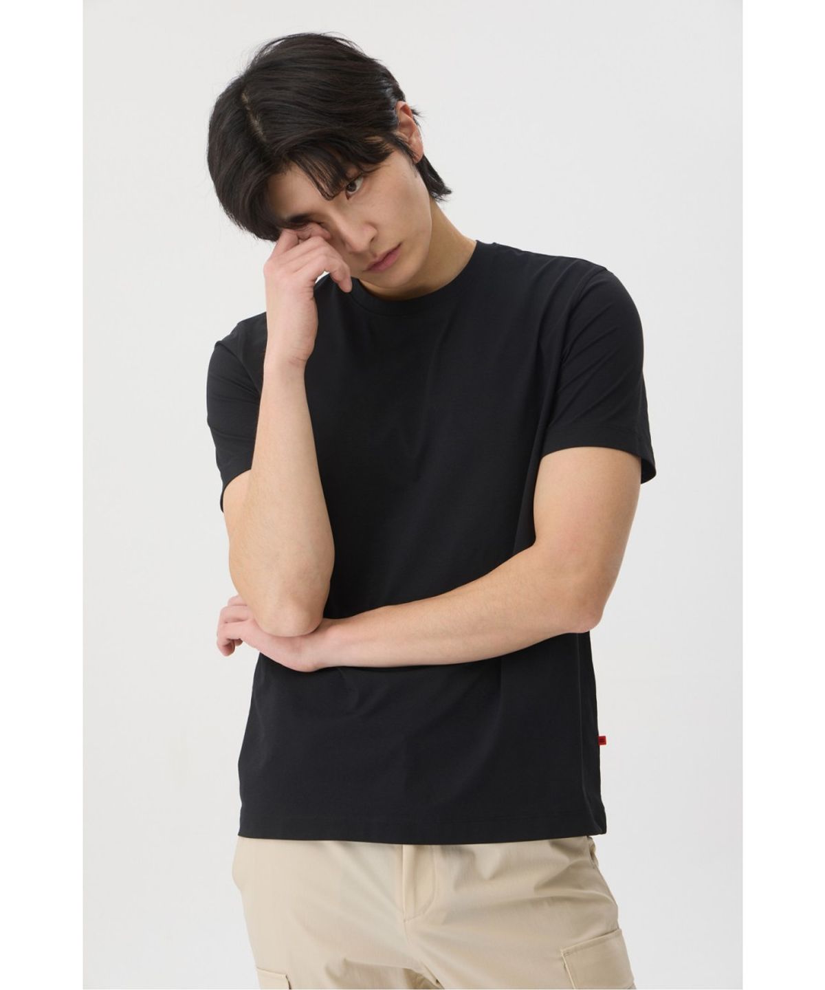 브렌우드(BRENTWOOD) [라이프퍼포먼스] 소로나 라운드넥 티셔츠 BRTAM26003BKX