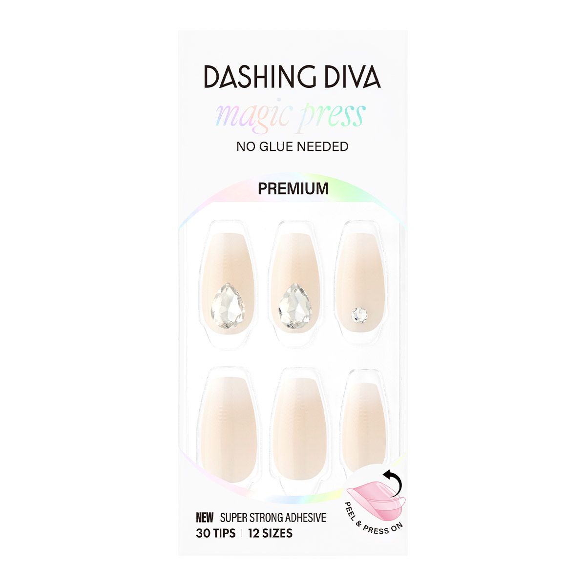 데싱디바(DASINGDIVA) 매직프레스 다이아 아일랜드 (코핀) 네일팁