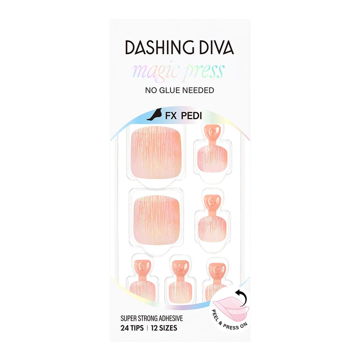 데싱디바(DASINGDIVA) 매직프레스 페디큐어 핑크 플리츠