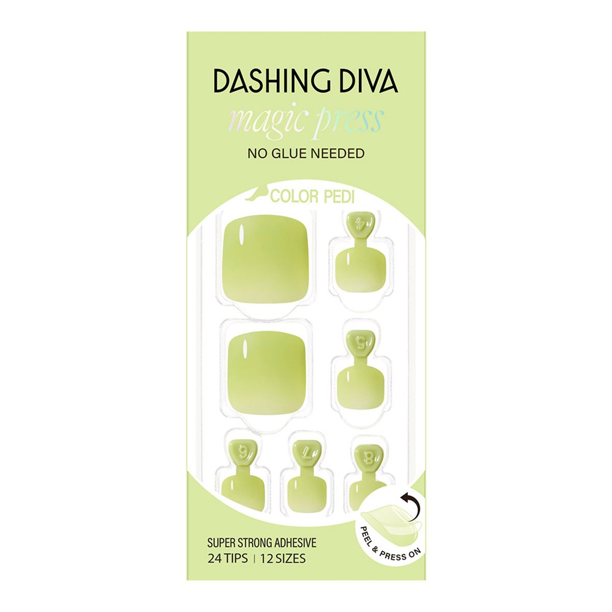 데싱디바(DASINGDIVA) 매직프레스 페디큐어 올리브 그린