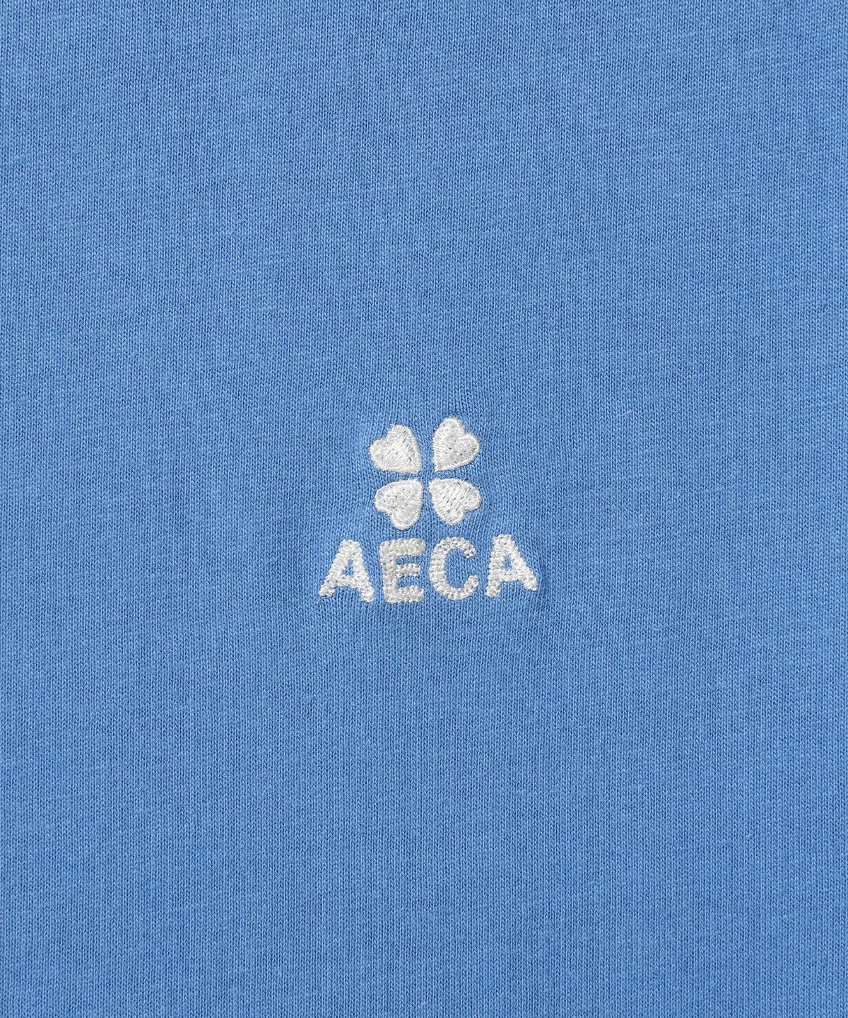 에이카화이트(AECA) (Woman) EVERYDAY AECA CLOVER HALF SLEEVE TEE-BLUE