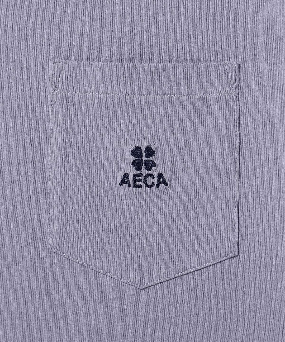에이카화이트(AECA) (Woman) EVERYDAY AECA CLOVER POCKET TEE-PURPLE