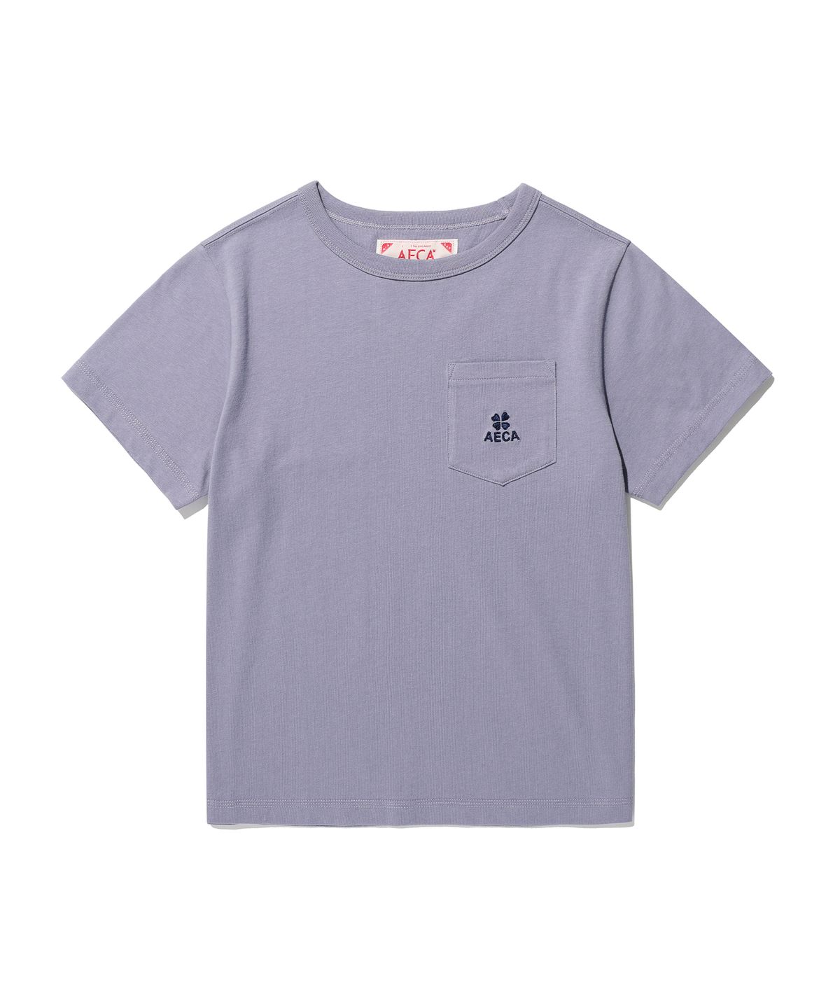 에이카화이트(AECA) EVERYDAY AECA CLOVER POCKET TEE-PURPLE