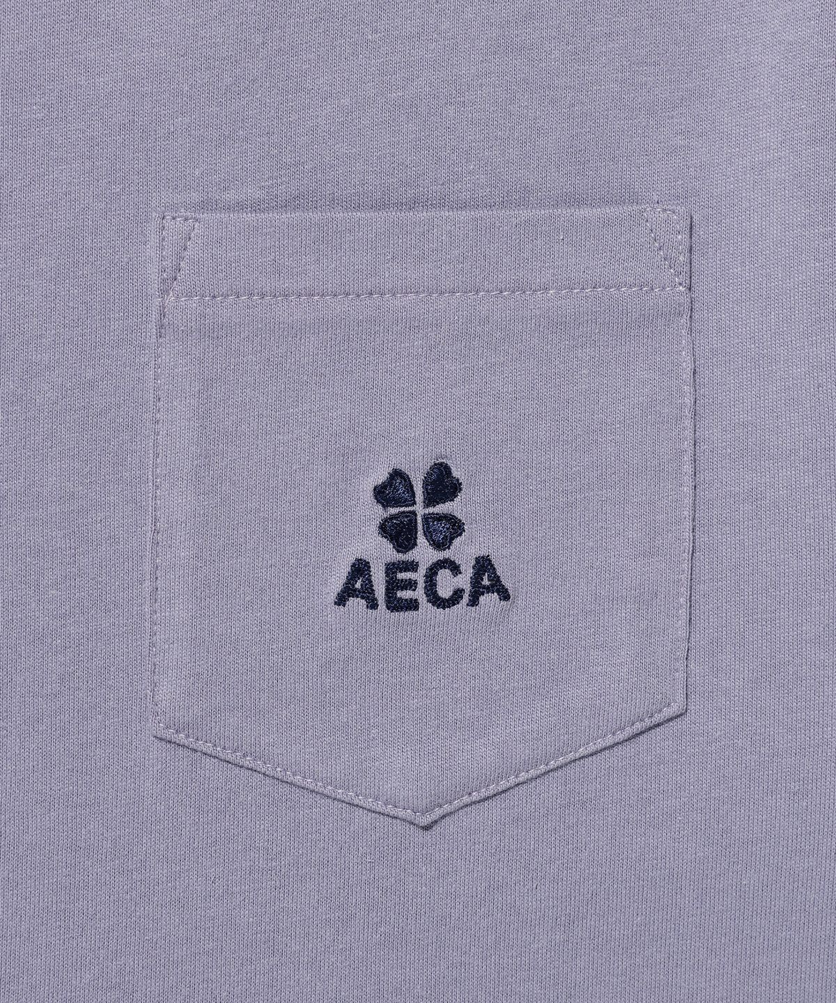 에이카화이트(AECA) EVERYDAY AECA CLOVER POCKET TEE-PURPLE