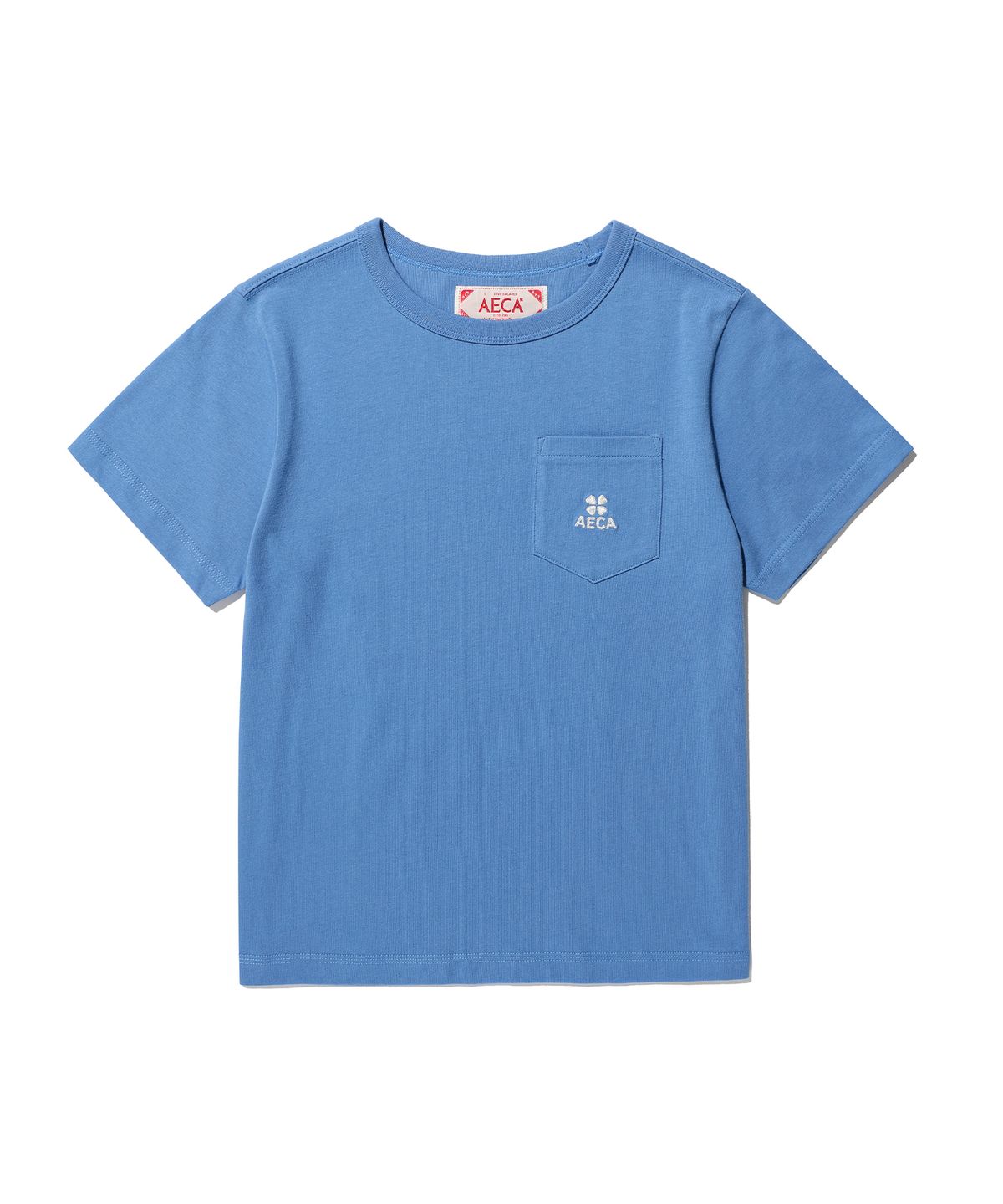에이카화이트(AECA) (Woman) EVERYDAY AECA CLOVER POCKET TEE-BLUE