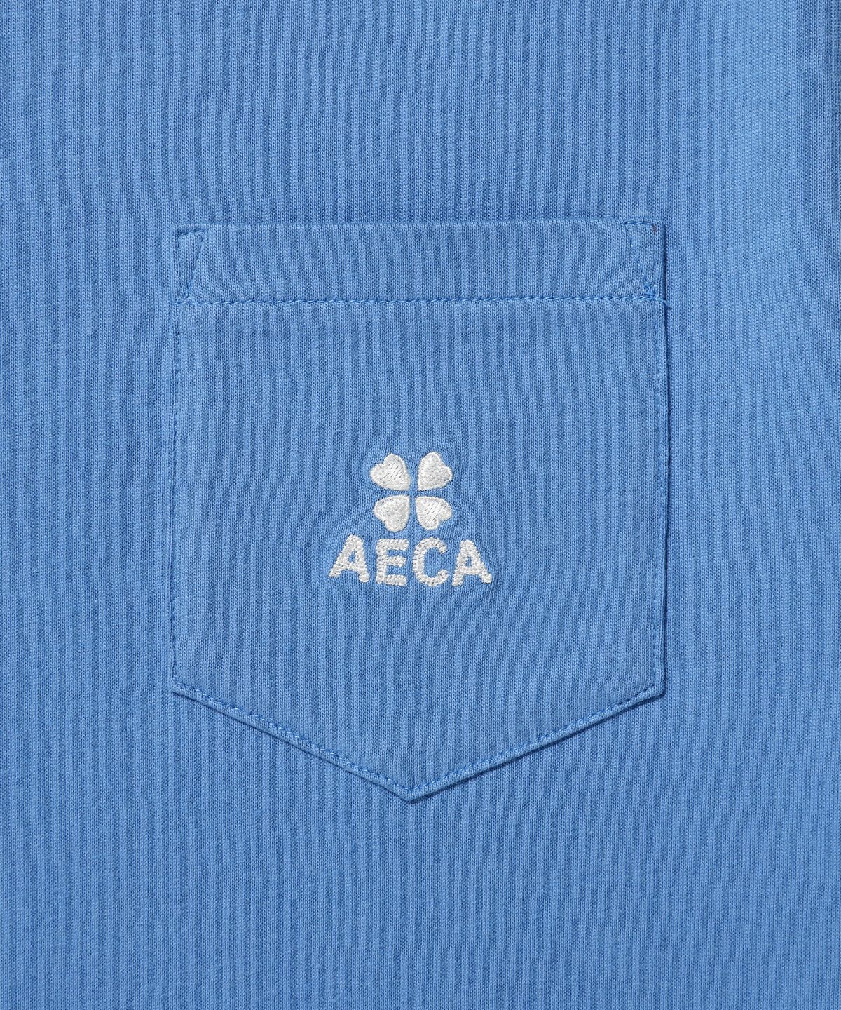 에이카화이트(AECA) (Woman) EVERYDAY AECA CLOVER POCKET TEE-BLUE