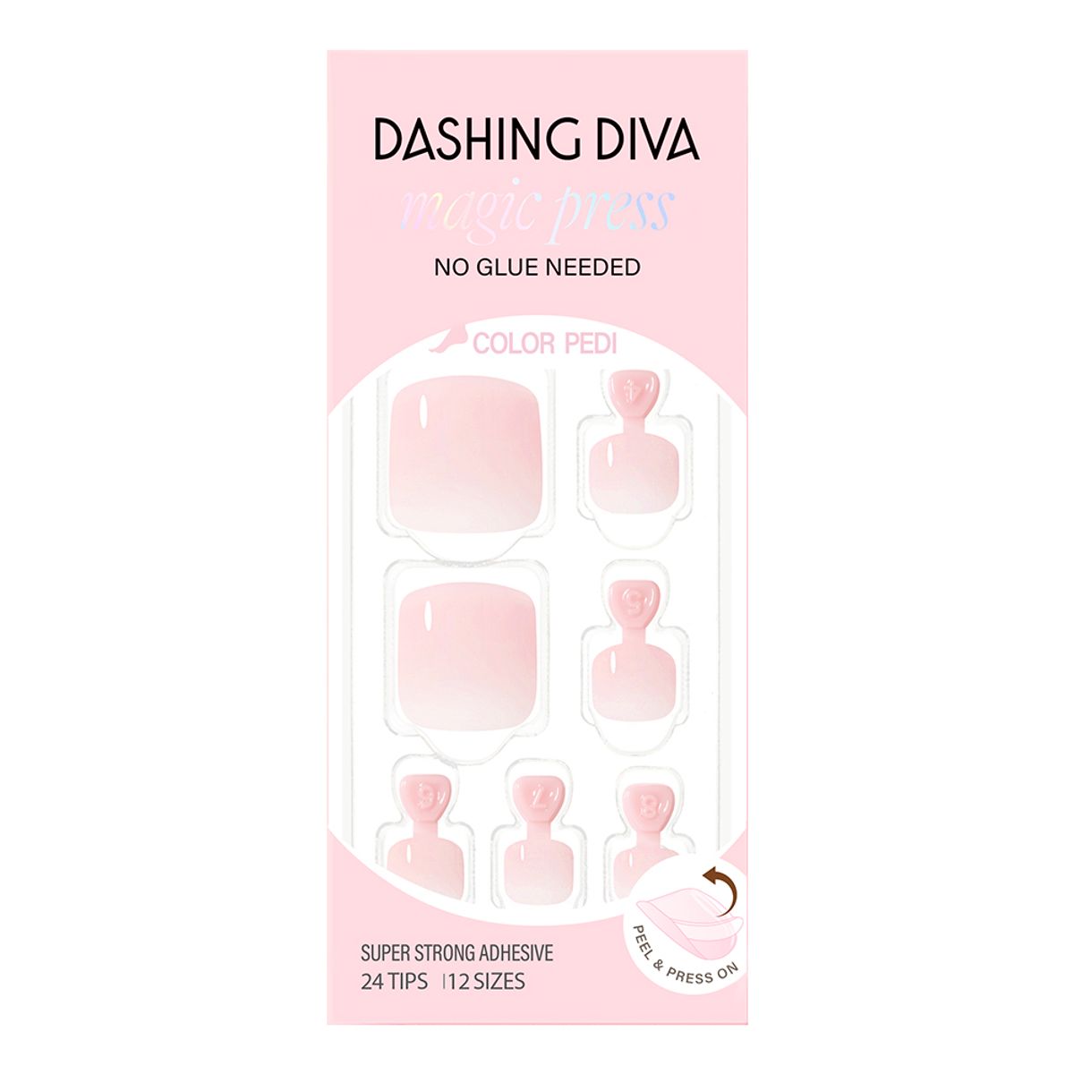 데싱디바(DASINGDIVA) 매직프레스 페디큐어 슈가 핑크