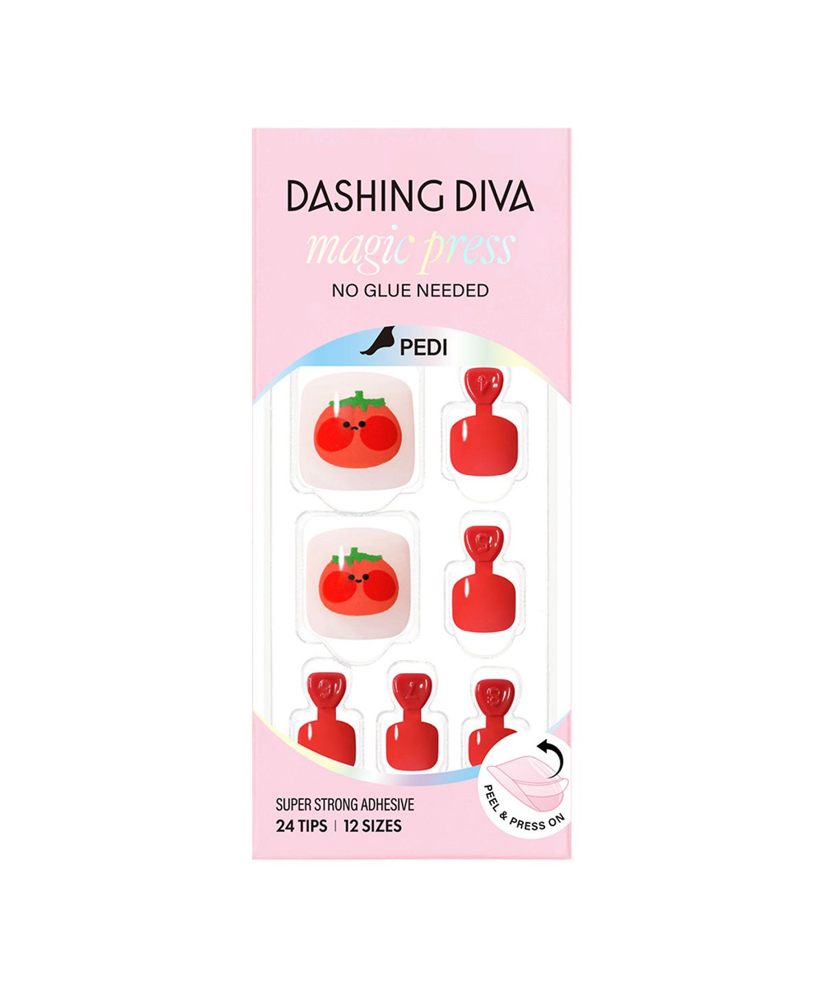 데싱디바(DASINGDIVA) 매직프레스 페디큐어 샤이 토마토